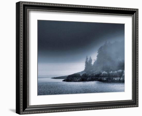 Maine in Fog-Laura Warren-Framed Giclee Print