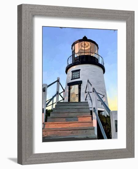 Maine Lighthouses I-Emily Kalina-Framed Art Print