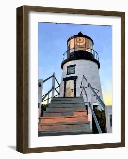 Maine Lighthouses I-Emily Kalina-Framed Art Print