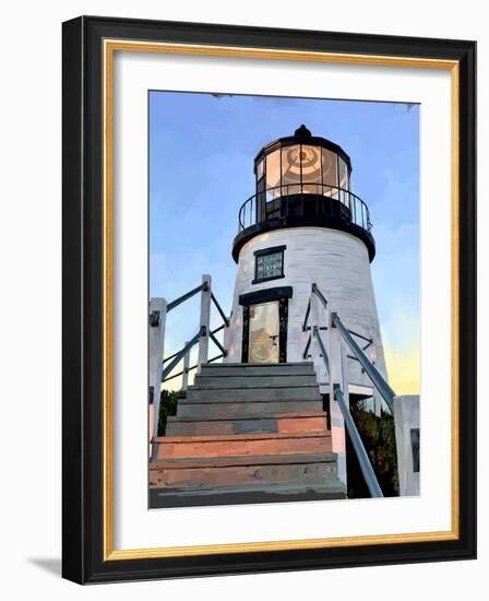 Maine Lighthouses I-Emily Kalina-Framed Art Print