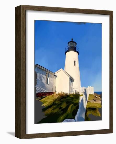 Maine Lighthouses II-Emily Kalina-Framed Art Print