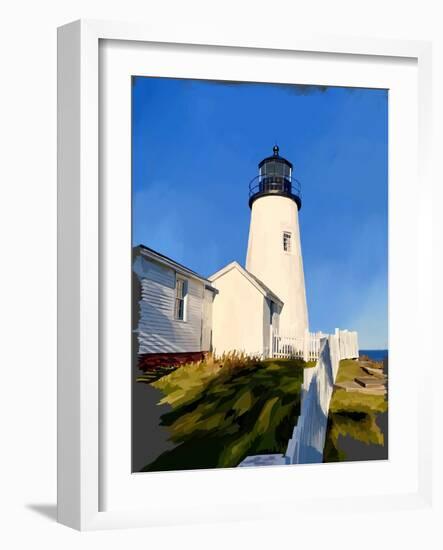 Maine Lighthouses II-Emily Kalina-Framed Art Print