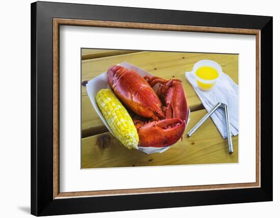 Maine Lobster and Corn on the Cob-Jon Hicks-Framed Photographic Print