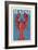 Maine - Lobster Woodblock-Lantern Press-Framed Art Print