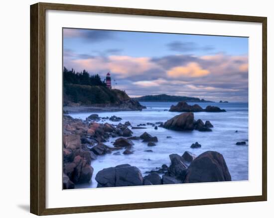 Maine, Lubec, West Quoddy Lighthouse, USA-Alan Copson-Framed Photographic Print