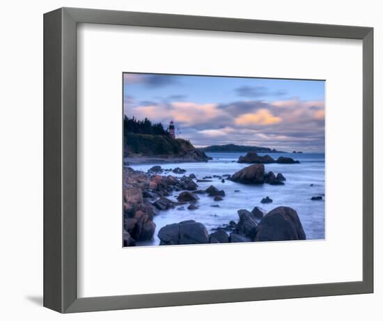 Maine, Lubec, West Quoddy Lighthouse, USA-Alan Copson-Framed Photographic Print