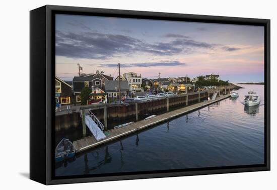 Maine, Ogunquit, Perkins Cove, Boats in a Small Harbor-Walter Bibikow-Framed Premier Image Canvas