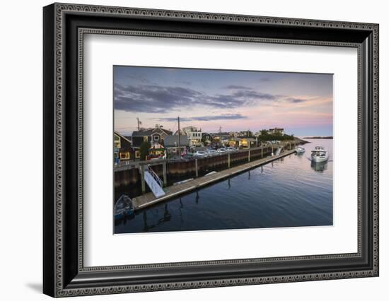 Maine, Ogunquit, Perkins Cove, Boats in a Small Harbor-Walter Bibikow-Framed Photographic Print