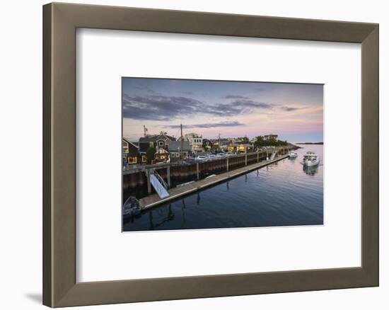 Maine, Ogunquit, Perkins Cove, Boats in a Small Harbor-Walter Bibikow-Framed Photographic Print