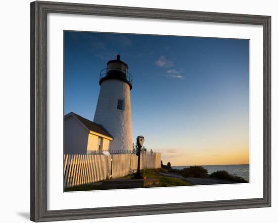 Maine, Pemaquid Peninsular, Pemaquid Point Lighthouse, USA-Alan Copson-Framed Photographic Print