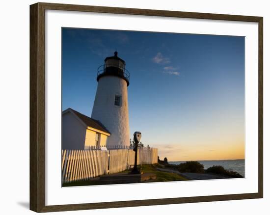 Maine, Pemaquid Peninsular, Pemaquid Point Lighthouse, USA-Alan Copson-Framed Photographic Print