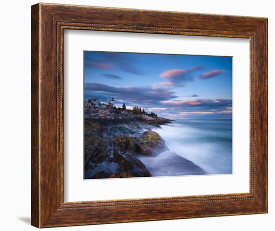 Maine, Pemaquid Peninsular, Pemaquid Point Lighthouse, USA-Alan Copson-Framed Photographic Print