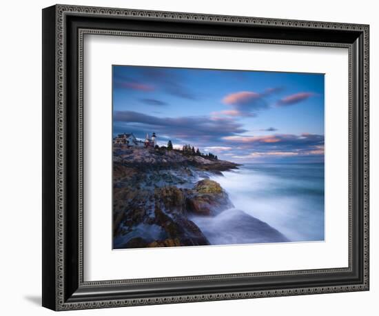 Maine, Pemaquid Peninsular, Pemaquid Point Lighthouse, USA-Alan Copson-Framed Photographic Print