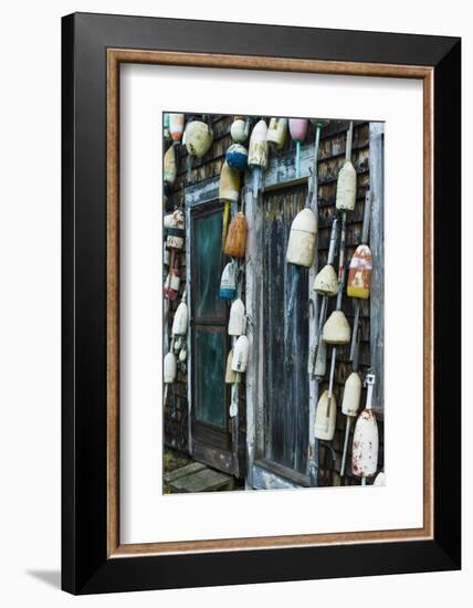 Maine, Pemaquid Point, Lobster Buoys-Walter Bibikow-Framed Photographic Print