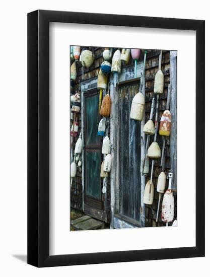 Maine, Pemaquid Point, Lobster Buoys-Walter Bibikow-Framed Photographic Print