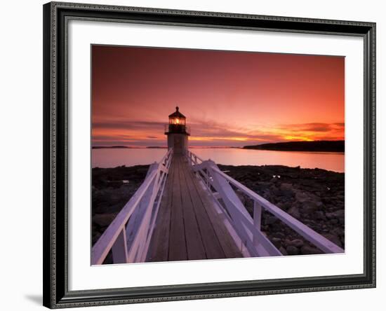 Maine, Port Clyde, Marshall Point Lighthouse, USA-Alan Copson-Framed Photographic Print