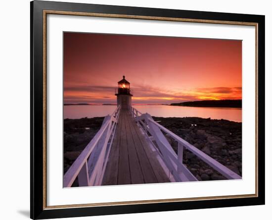 Maine, Port Clyde, Marshall Point Lighthouse, USA-Alan Copson-Framed Photographic Print