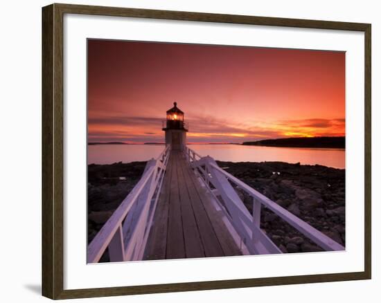 Maine, Port Clyde, Marshall Point Lighthouse, USA-Alan Copson-Framed Photographic Print