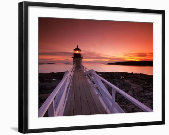 Maine, Port Clyde, Marshall Point Lighthouse, USA-Alan Copson-Framed Photographic Print