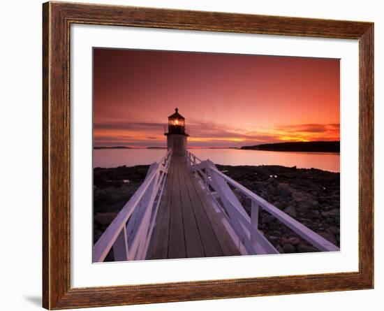 Maine, Port Clyde, Marshall Point Lighthouse, USA-Alan Copson-Framed Photographic Print