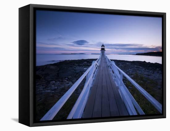 Maine, Port Clyde, Marshall Point Lighthouse, USA-Alan Copson-Framed Premier Image Canvas