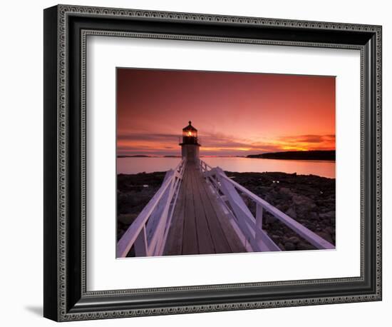 Maine, Port Clyde, Marshall Point Lighthouse, USA-Alan Copson-Framed Photographic Print