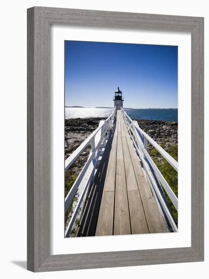 Maine, Port Clyde, Marshall Point Lighthouse-Walter Bibikow-Framed Photographic Print