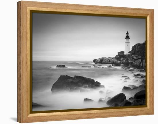 Maine, Portland, Portland Head Lighthouse, USA-Alan Copson-Framed Premier Image Canvas