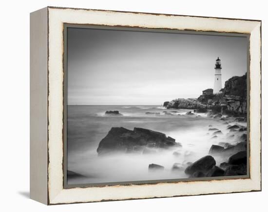 Maine, Portland, Portland Head Lighthouse, USA-Alan Copson-Framed Premier Image Canvas