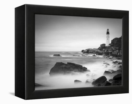 Maine, Portland, Portland Head Lighthouse, USA-Alan Copson-Framed Premier Image Canvas