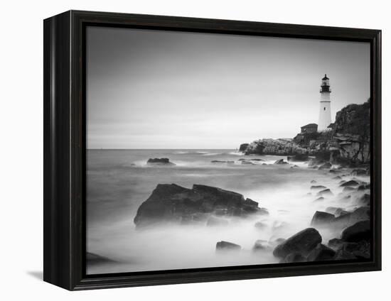 Maine, Portland, Portland Head Lighthouse, USA-Alan Copson-Framed Premier Image Canvas