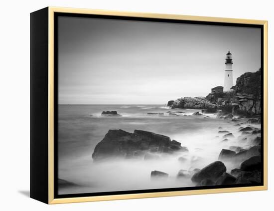 Maine, Portland, Portland Head Lighthouse, USA-Alan Copson-Framed Premier Image Canvas