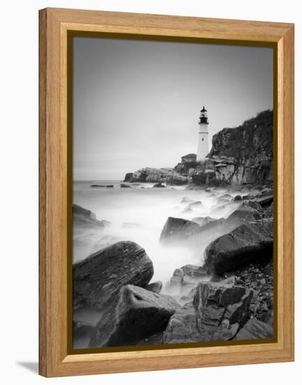 Maine, Portland, Portland Head Lighthouse, USA-Alan Copson-Framed Premier Image Canvas