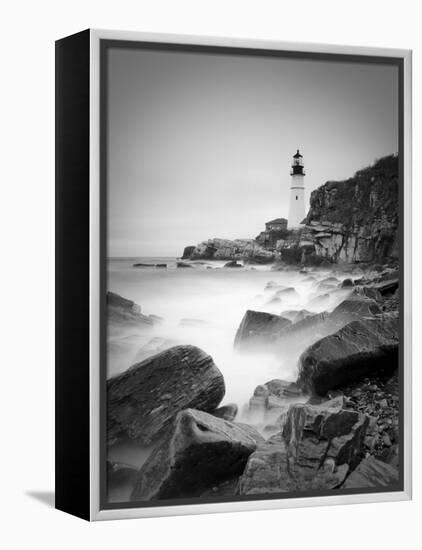 Maine, Portland, Portland Head Lighthouse, USA-Alan Copson-Framed Premier Image Canvas