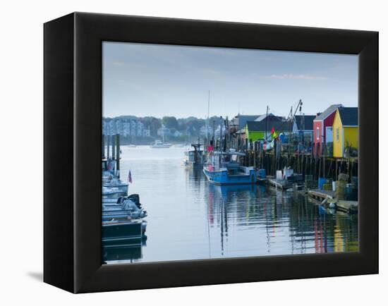 Maine, Portland, Widgery Wharf, USA-Alan Copson-Framed Premier Image Canvas