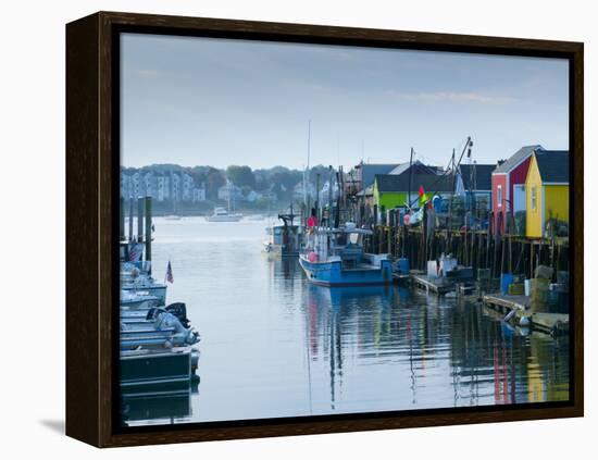 Maine, Portland, Widgery Wharf, USA-Alan Copson-Framed Premier Image Canvas