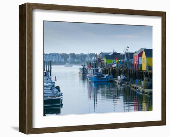 Maine, Portland, Widgery Wharf, USA-Alan Copson-Framed Photographic Print