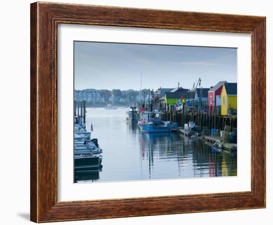 Maine, Portland, Widgery Wharf, USA-Alan Copson-Framed Photographic Print