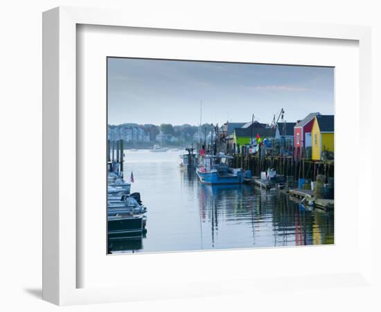 Maine, Portland, Widgery Wharf, USA-Alan Copson-Framed Photographic Print