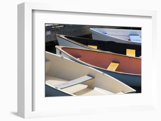 Maine, Rockland. Colorful Boats in Rockland Marina-Cindy Miller Hopkins-Framed Photographic Print