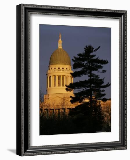 Maine State House, Augusta, Maine-Robert F. Bukaty-Framed Photographic Print