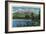 Maine - View of Mount Katahdin and Daicey Pond-Lantern Press-Framed Art Print