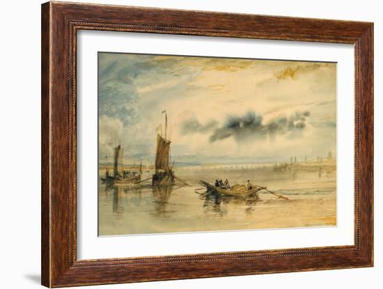 Mainz and Kastell, 1817-J. M. W. Turner-Framed Giclee Print