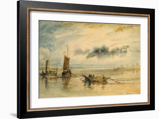 Mainz and Kastell, 1817-J. M. W. Turner-Framed Giclee Print