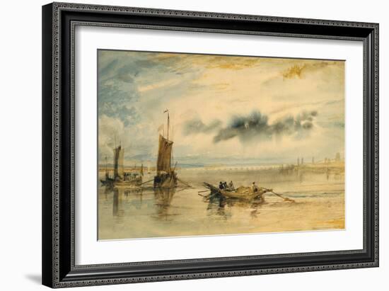 Mainz and Kastell, 1817-J. M. W. Turner-Framed Giclee Print