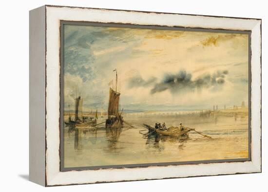 Mainz and Kastell, 1817-J. M. W. Turner-Framed Premier Image Canvas