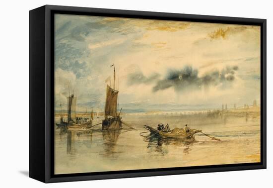 Mainz and Kastell, 1817-J. M. W. Turner-Framed Premier Image Canvas