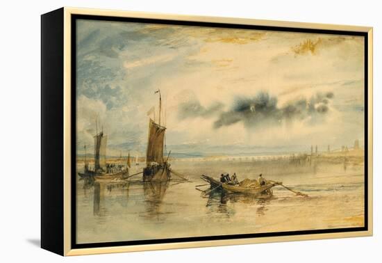 Mainz and Kastell, 1817-J. M. W. Turner-Framed Premier Image Canvas