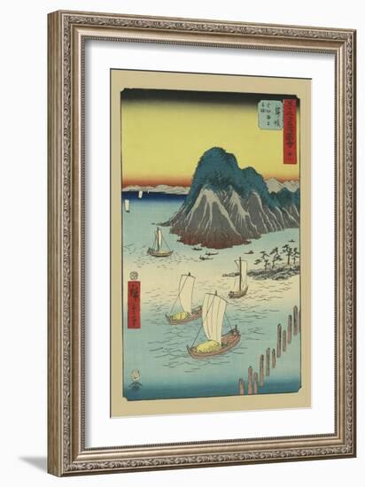 Maisaka-Ando Hiroshige-Framed Art Print