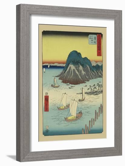 Maisaka-Ando Hiroshige-Framed Art Print